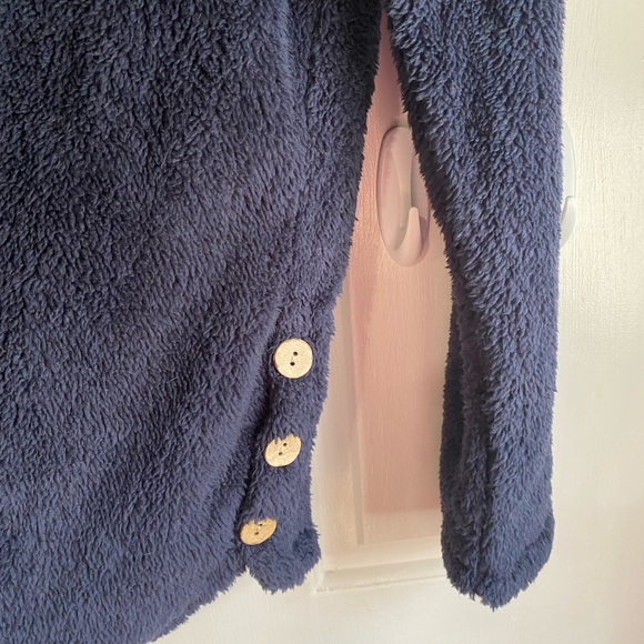 🦋Teddy Jacket in navy blue - Picture 3 of 4